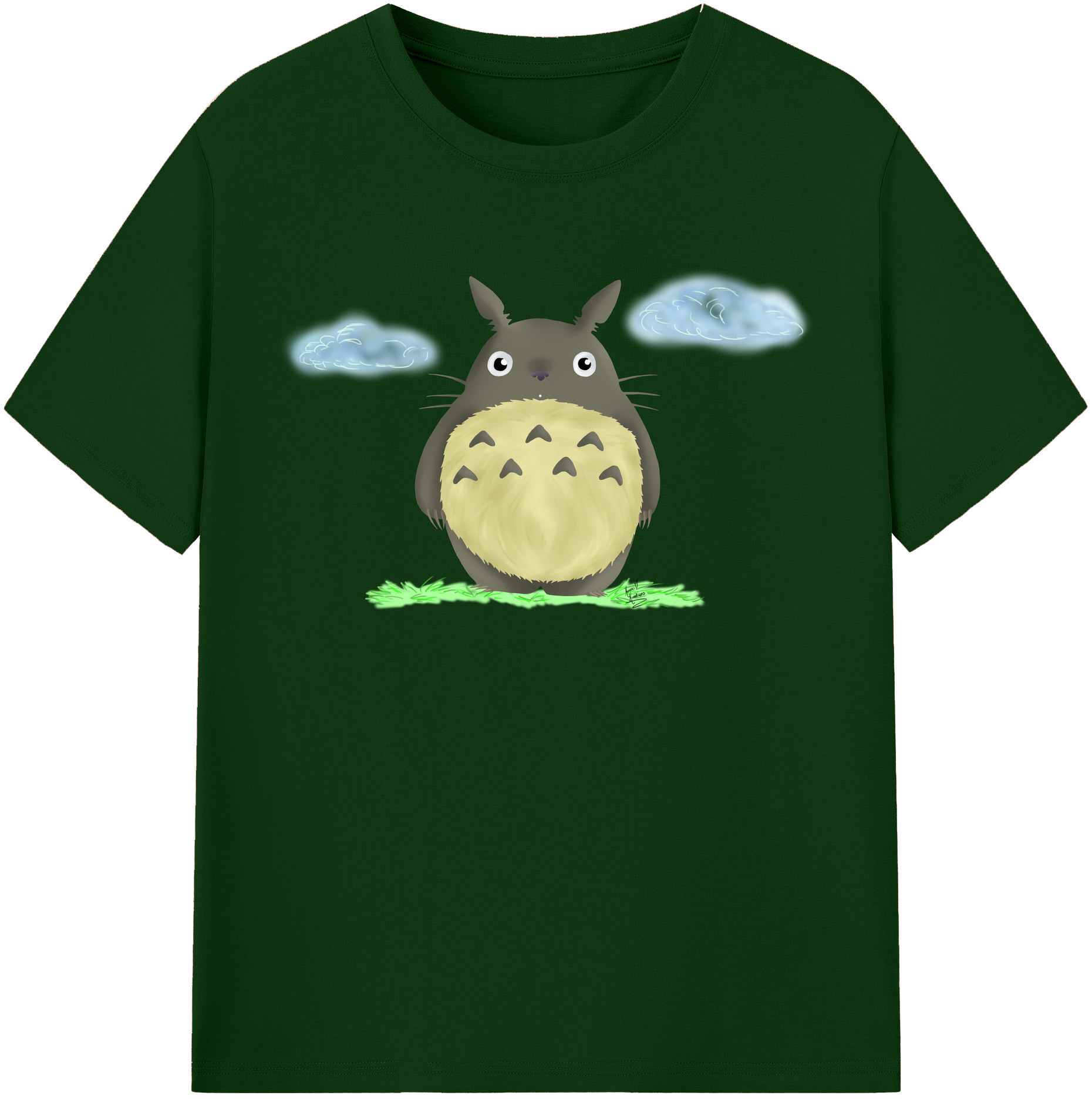 （画像用） となりのトトロ 草壁メイ 草壁サツキ My Neighbor Totoro Satsuki Kusakabe Mei Kusakabe 綿100％半袖Tシャツ（フロントプリント）